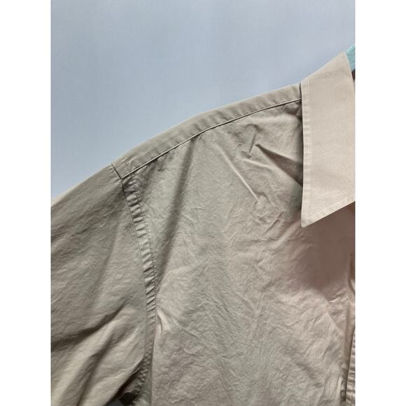 Vintage Nautica Men's Cotton Button Up Shirt 17 34/35 Classic Career Business - Picture 6 of 15